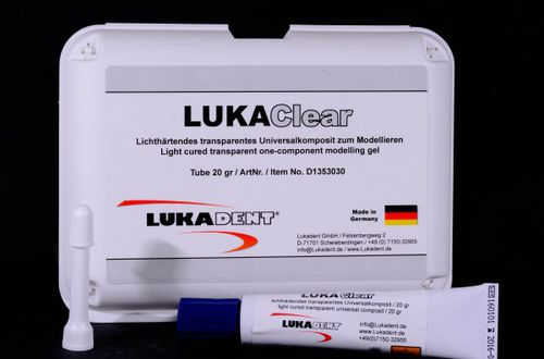 Material dentário para confecção de modelos - D1353030 - LUKADENT - de gel / transparente / fotopolimerizável