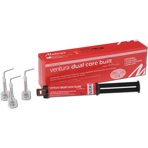 Material dentário em resina fluida - ventura dual core - MADESPA S.A.   - para restauração dentária / para obturação do canal radicular / radiopaco