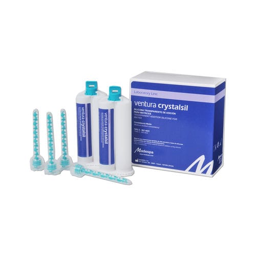 Material dentário em silicone - ventura crystalsil fast - MADESPA S.A.   - para restauração dentária / transparente