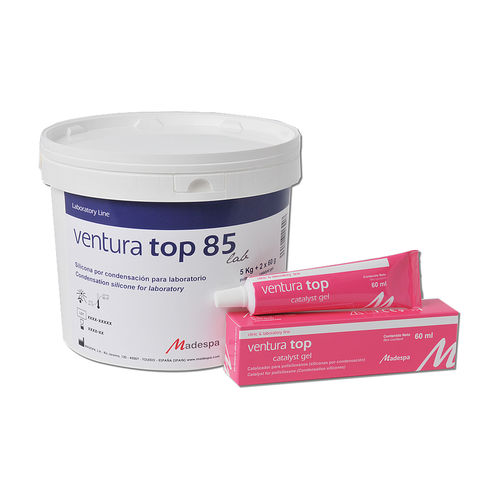 Material dentário em silicone - ventura top 85 lab / ventura top catalyst - MADESPA S.A.   - de fundição / para laboratório de prótese dentária / para coroas dentárias