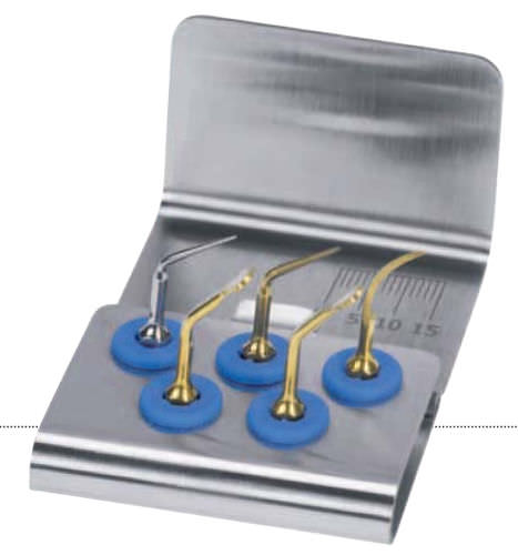 Ponta ultrassônica piezoelétrica - retro surgical kit - mectron s.p.a.   - parodontal / kit de pontas