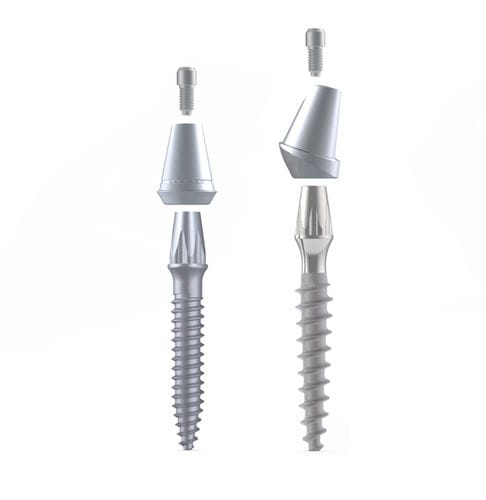 Mini-implante cônico - BoneTrust® mini - Medical Instinct Deutschland - em titânio / externo / reto