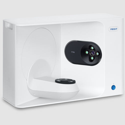 Scanner 3D para laboratório de prótese dentária - Medit T-Series - Medit   - de bancada / com LED azul / STL