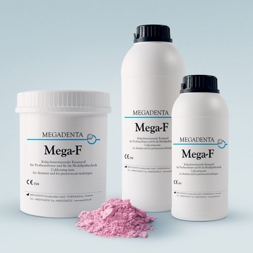 Material dentário em resina acrílica - MEGA-F - MEGADENTA Dentalprodukte GmbH   - para próteses dentárias / de fundição / para fabrico de dentaduras