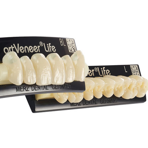 Prótese dentária em PMMA - artVeneer® life - Merz Dental GmbH   - para dentes anteriores / para dentes posteriores / anatômica