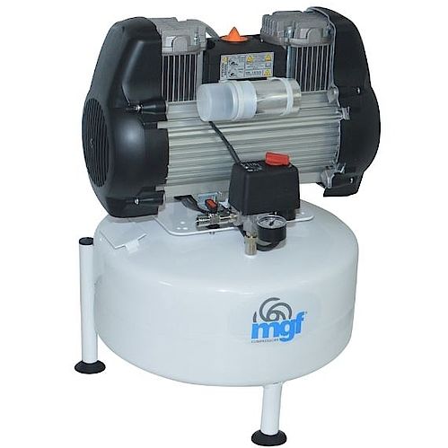 Compressor hospitalar - 24/10 GENESI S - MGF Compressors - para odontologia / para 1 consultório / sem óleo
