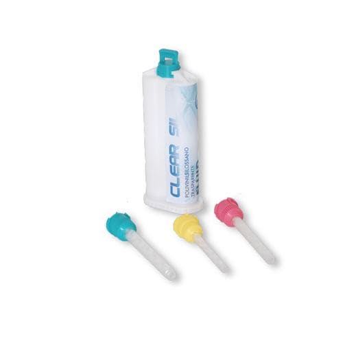 Material dentário em silicone - CLEAR SIL - NUOVA A.S.A.V. - de polivinilsiloxano / para pilares de implantes / para facetas dentais