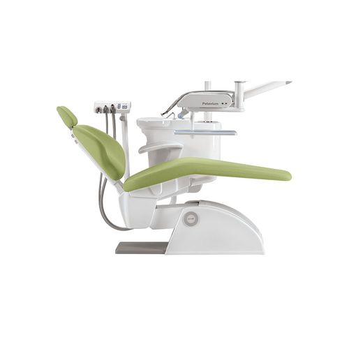 Conjunto odontológico com cadeira eletropneumática - Patavium Fifty - O.M.S. S.p.A. OFFICINE MECCANICHE SPECIALIZZATE   - compacto / com mesa de equipo / com iluminação