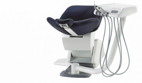 Conjunto de ortodontia com cadeira - Duke - O.M.S. S.p.A. OFFICINE MECCANICHE SPECIALIZZATE   - com mesa de equipo