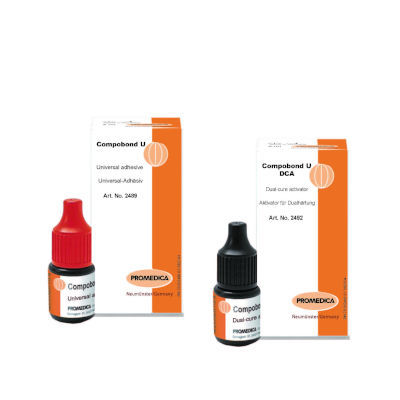 Cimento odontológico para restauração dentária - Compobond U - Promedica Dental Material GmbH   - de ionômero de vidro / para cerâmica / fotopolimerizável