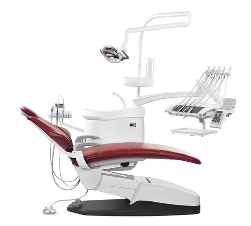 Conjunto odontológico com cadeira - CARE-22 - Runyes Medical Instrument Co., Ltd. - com monitor / com mesa de equipo / com iluminação