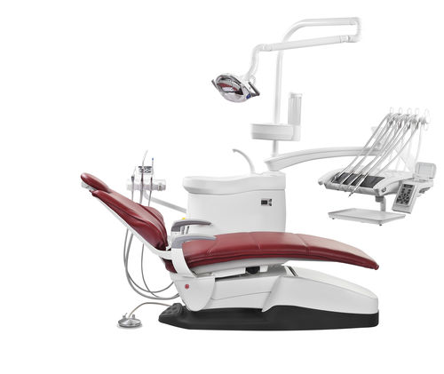 Conjunto odontológico com cadeira - CARE-33  - Runyes Medical Instrument Co., Ltd. - com mesa de equipo / com iluminação