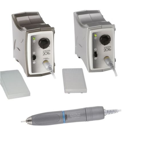 Unidade de controle para micromotor para laboratório de prótese dentária - STRONG 209A/B - SAESHIN - elétrica / com pedal / set completo