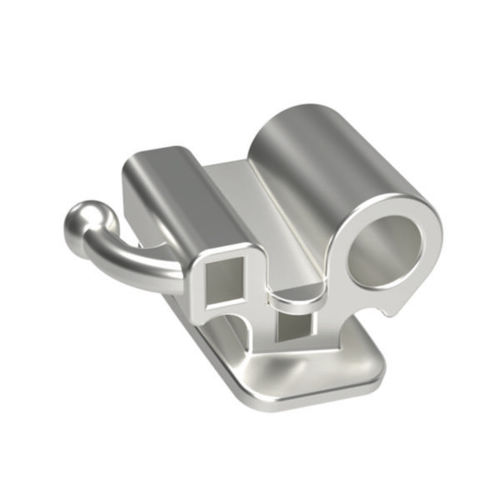 Tubo ortodôntico vestibular molar - 1TC-1116DH-0 - SIA ORTHODONTIC MANUFACTURER - conversível / em aço inoxidável / de colar