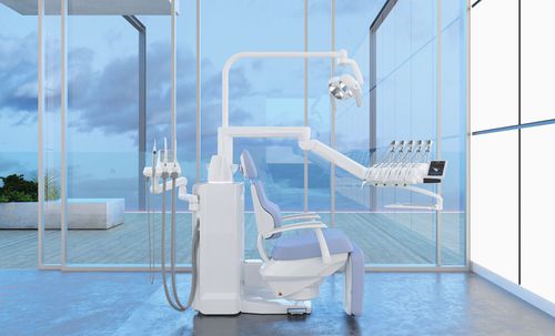 Conjunto odontológico com cadeira - S380TRC - Stern Weber - com apoio de cabeça regulável / compacto / com sistema de higienização
