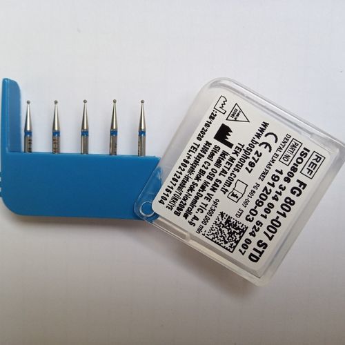 Fresa odontológica - 801  - Tek Metal Sanayi - diamantada / com corte cruzado / de fresagem