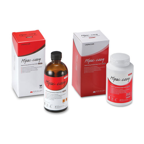 Material dentário em acrílico - Hipac cozy - VERICOM Co., Ltd.   - em resina acrílica / para fabrico de dentaduras