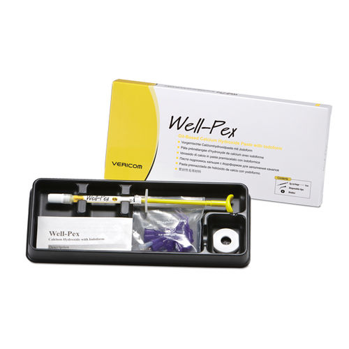 Material dentário de hidróxido de cálcio - Well-Pex - VERICOM Co., Ltd.   - para obturação do canal radicular / provisório / radiopaco