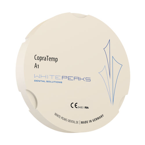 Material dentário em PMMA - CopraTemp 95 - Whitepeaks Dental Solutions GmbH - para restauração dentária / para coroas dentárias / para pontes dentárias