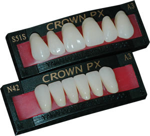 Prótese dentária de resina - CROWN PX  - YAMAHACHI DENTAL MFG., CO.   - para dentes anteriores