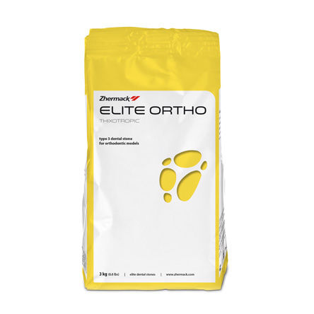 Material dentário em pedra - Elite Ortho - Zhermack - para laboratório de prótese dentária / ortodôntico / para confecção de modelos