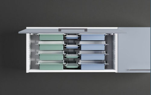 Armário para hospital - FXZ100  - Zilfor - com porta / com prateleiras / modular