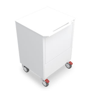 Carrinho cirúrgico - ALRTEM2T - Zilfor - para uso geral / 1 gaveta / com porta