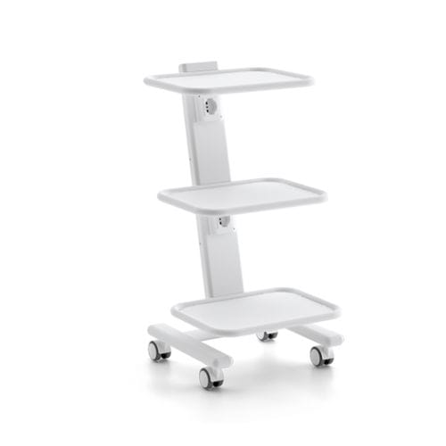 Carrinho hospitalar - C3R - Zilfor - para dispositivos médicos / de transporte / com 3 prateleiras