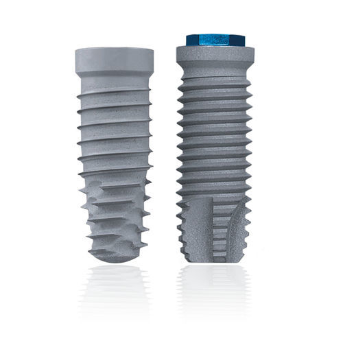 Implante dentário cilíndrico - Osseotite® - Zimmer Dental - em titânio / de hexágono interno / de hexágono externo