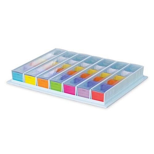 Bandeja de distribuição de medicamentos para tratamentos - F-BLP-6100-1-ES - Behmpat Producciones S.L - de carrinho / de tipo semanal