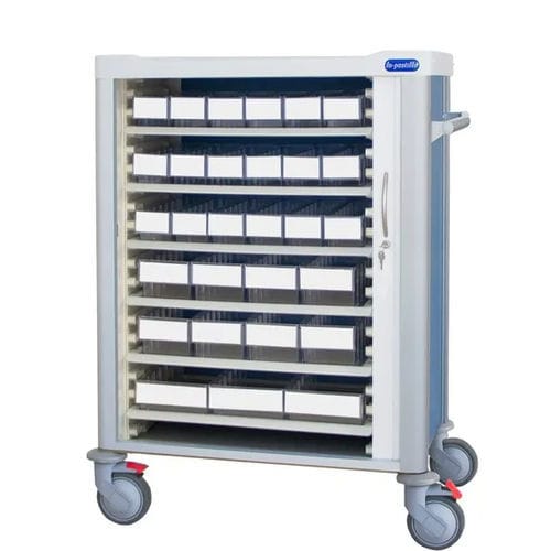 Carrinho hospitalar - F-C-6040 series - Behmpat Producciones S.L - para medicamentos / multifuncional / para tratamentos