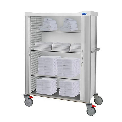Carrinho para roupa limpa - Behmpat Producciones S.L - médico-hospitalar / de transporte / com porta