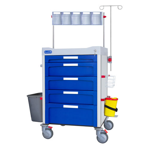 Carrinho de anestesia - F-DNOV-K23 - Behmpat Producciones S.L - para hospital / para uso geral / de transporte