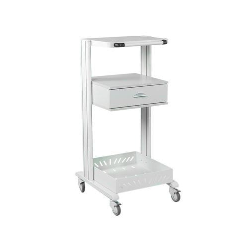 Carrinho hospitalar - CARSPEC78/DE - nuovalaris - para uso geral / para aparelho / em alumínio anodizado