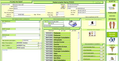 Software de gestão - PODOSOFT - Am Cube - de podologia / para consultório médico