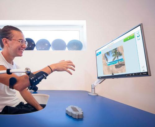 Sistema de reabilitação do braço - ARIA - Idrogenet - da mobilidade da mão / da mobilidade do punho / assistida por computador