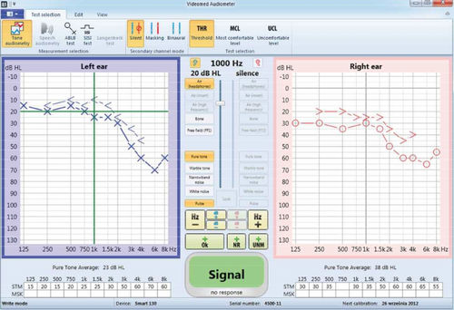 Software de controle - EFFETHA - Videomed - de audiometria