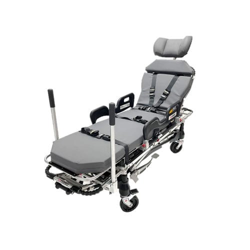 Carro-maca de transporte - Megasus - Ferno (UK) Limited - hidráulico / com altura regulável / com encosto regulável