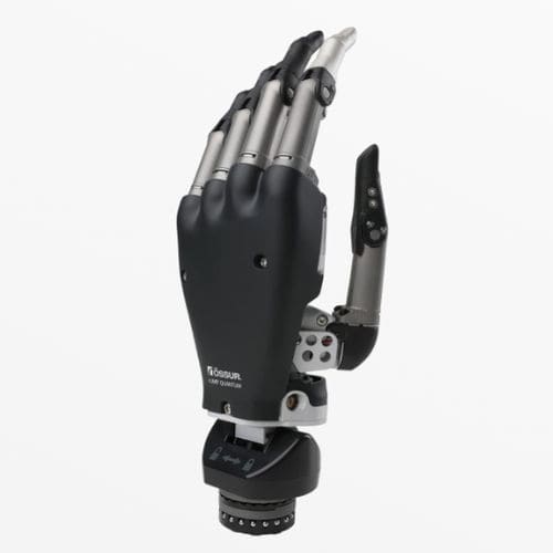 Prótese de mão mioelétrica - i-Limb® Quantum - Össur - multiarticulada / para adulto