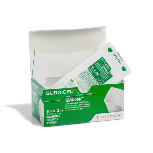 Agente hemostático em pads - SURGICEL SNoW™ - Ethicon