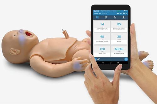 Simulador de controle de vias aéreas - PEDI® Blue S320.100.250 - Gaumard - de intubação / de monitorização / para RCP