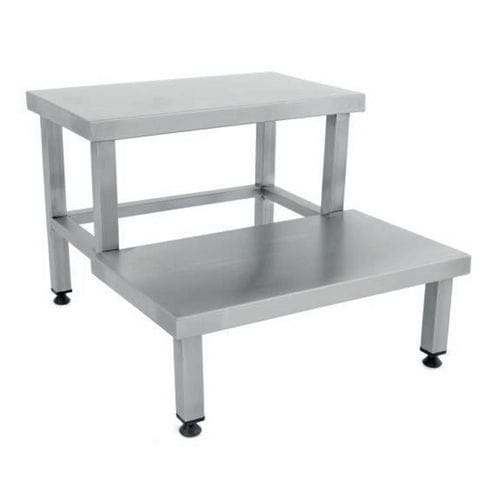 Escada auxiliar 2 degraus - MD 4320 - MESPA - em aço inoxidável / em material plástico