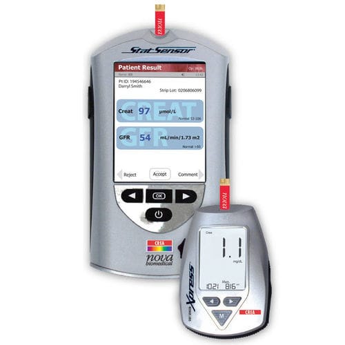 Analisador POC em tempo real - StatSensor® - Nova Biomedical - para doenças renais / de creatinina / de sangue