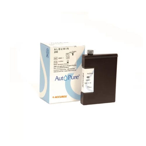 Reagente de albumina - AutoPure 200 - Accurex Biomedical Pvt. Ltd.  - de química clínica / líquido / de homocisteína