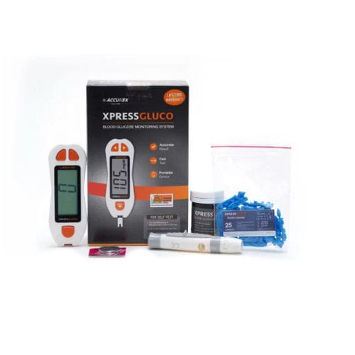 Medidor de glicose automático - Xpress Gluco - Accurex Biomedical Pvt. Ltd.  - GOD / de hematócrito / sem código