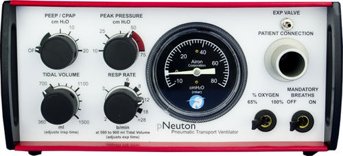 Ventilador de emergência - pNeuton model S - Airon Corporation - pneumático / de transporte / CPAP