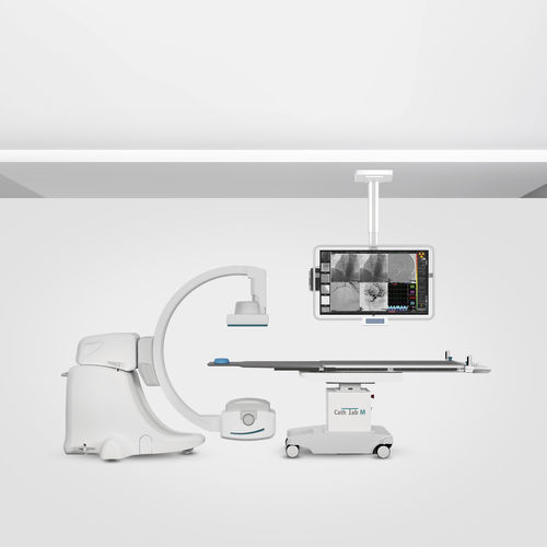 Sistema de fluoroscopia digital - PHOTON F80 - Allengers Medical Systems - para fluoroscopia cardiovascular / com mesa móvel / com intensificador de imagem móvel