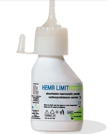 Agente hemostático em pó - HEMA LIMIT POWDER - Amed Therapeutics