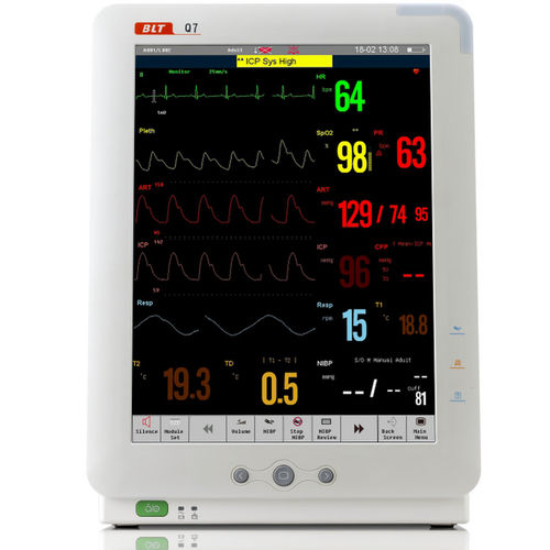 Monitor de paciente com carrinho - Q7 - Guangdong Biolight Meditech - portátil / modular / para dedo da mão