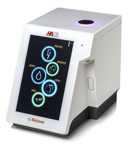 Analisador hematológico automático - HA3 | 86003 - BioSystems S.A. - de bancada / 22 parâmetros / de 3 populações